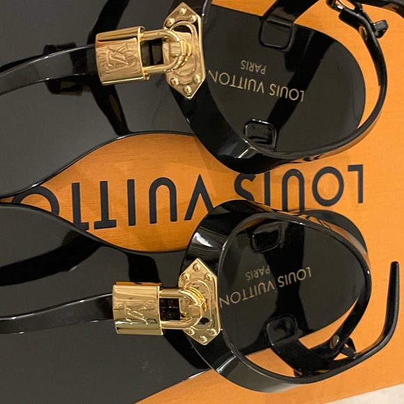 Louis Vuitton Bikini Flat Sandals Black New - Picture 7 of 11